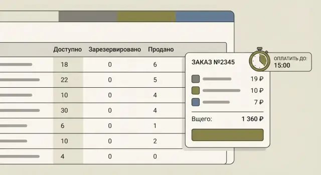 Резервирование товара на складе: как не продавать лишнее
