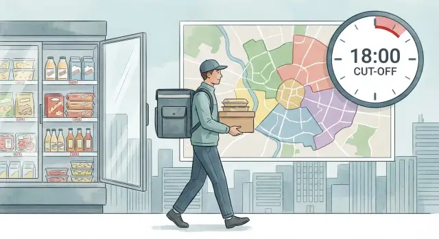 Доставка скоропортящихся продуктов: зоны, отсечки и резервы