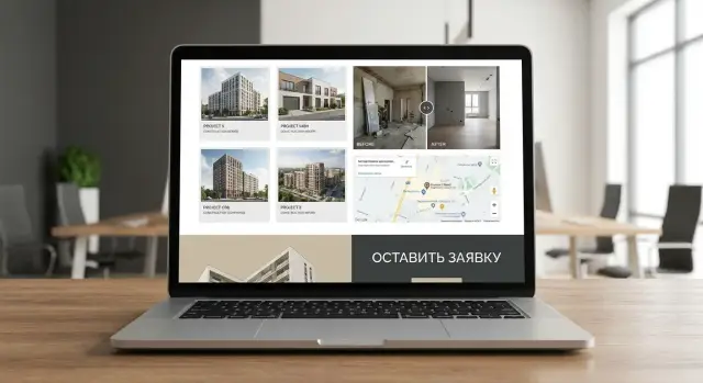 Как создать сайт строительной компании с портфолио проектов