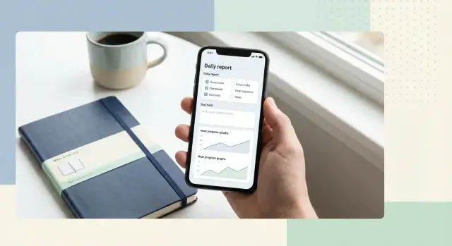 Как создать мобильное приложение для личных ежедневных отчётов
