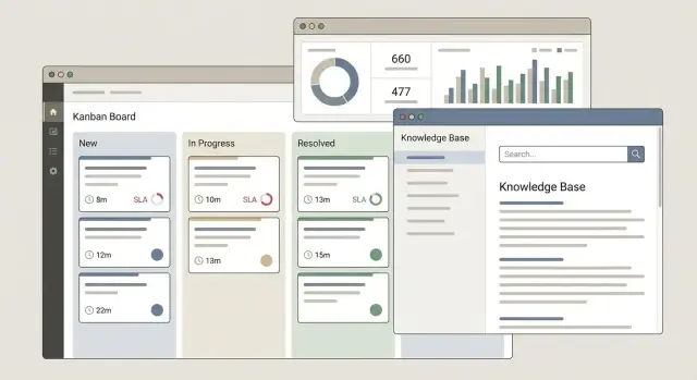 Веб‑приложение для поддержки: тикеты, SLA и база знаний
