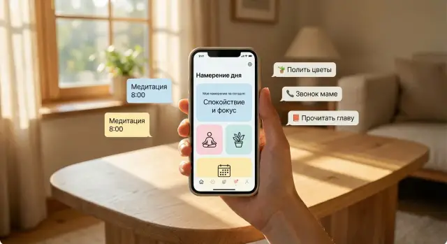 Как создать мобильное приложение для ежедневных намерений
