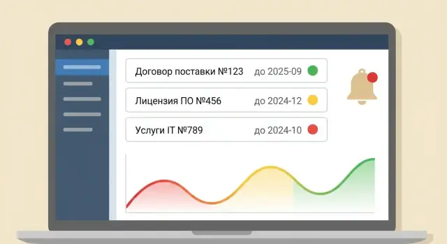 Веб‑приложение для напоминаний о продлении договоров и рисках
