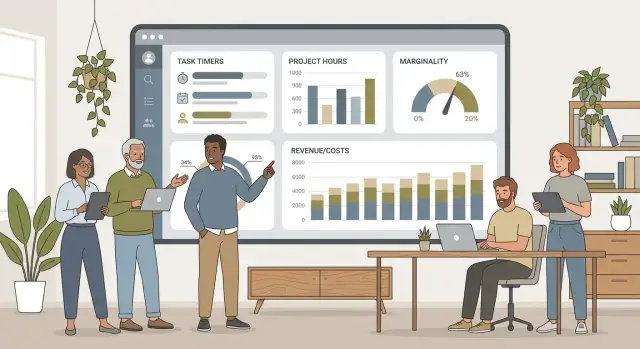 Как создать веб‑приложение для учета часов и прибыли агентства