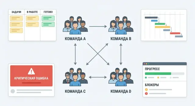 Веб‑приложение для управления межкомандными зависимостями