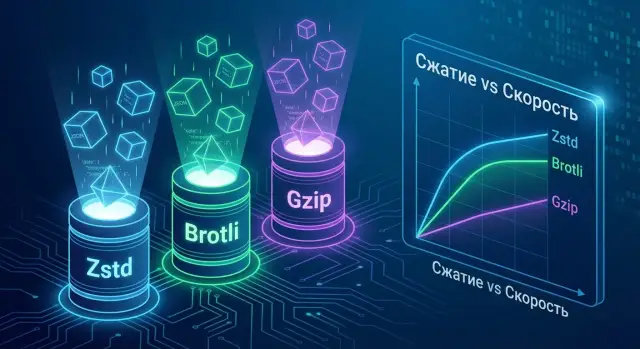 Zstd, Brotli и Gzip: что выбрать для сжатия API