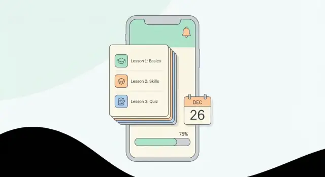 Как создать мобильное приложение для напоминаний микрообучения