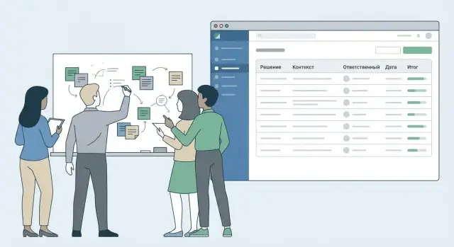 Как создать веб‑приложение для журнала решений и итогов