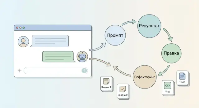 Вайб‑кодинг без дизайн‑доков: промпты, итерации, рефакторинг