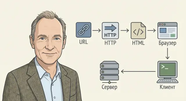 Тим Бернерс-Ли и Web: основы URL, HTTP и HTML