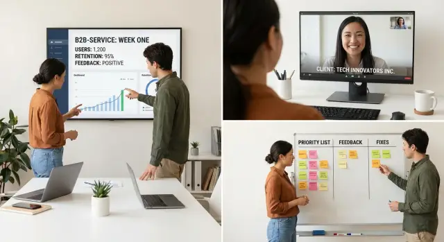 Первая неделя после релиза B2B-сервиса: что смотреть