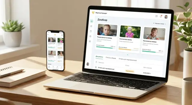 Приложение для благотворительного фонда: кейсы и отчеты