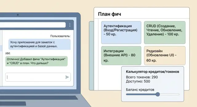 Оценка стоимости AI-разработки по фичам: как считать кредиты