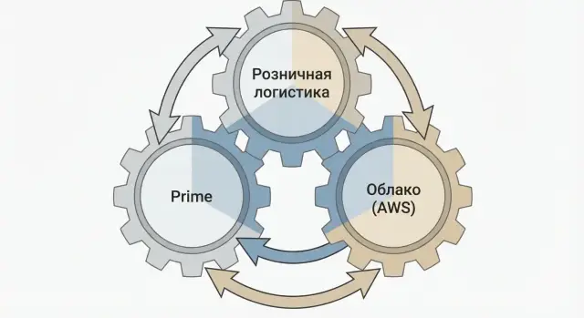 Amazon и эффект маховика: логистика, Prime и облако AWS