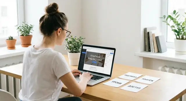 Как создать сайт с платной библиотекой контента для автора