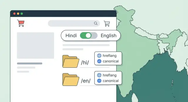 Многоязычный интернет-магазин Индии: Hindi и English без SEO-дублей