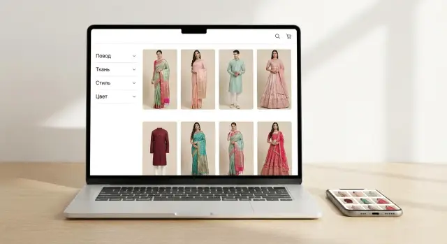 Мерчандайзинг индийской одежды: структура коллекций и фильтры