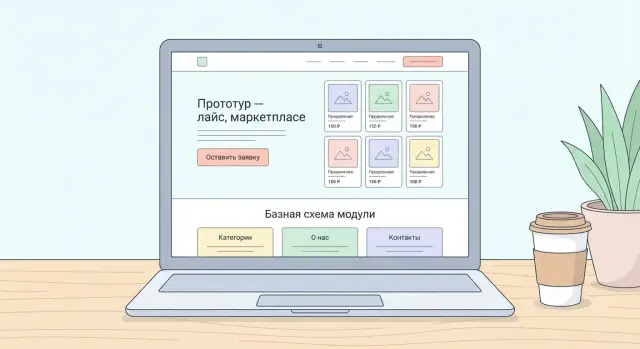 Как сделать лендинг маркетплейса без сложной логики