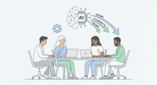 Как ИИ снижает стоимость и сроки разработки ПО без трений