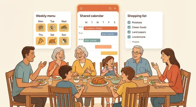 Как создать приложение для планирования питания для семей