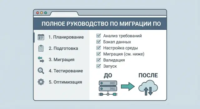 Как создать сайт‑гайд по миграции ПО: структура и контент