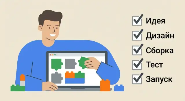 Как собрать простое приложение шаг за шагом: понятный гид