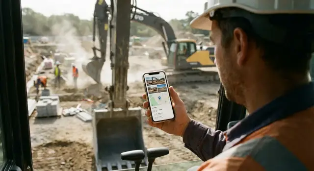 Мобильное приложение для водителей спецтехники: смены, фото, геометки