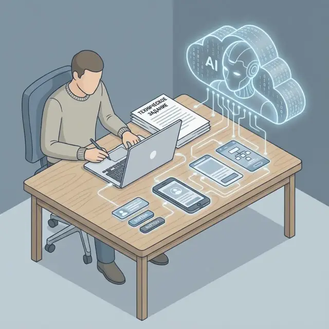 Как ИИ превращает текстовые требования в экраны и функции