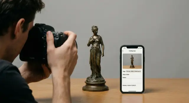 Мобильное приложение для каталога коллекции: план и быстрый CRUD