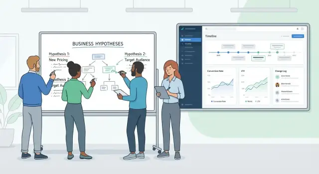 Как создать веб‑приложение для отслеживания гипотез во времени