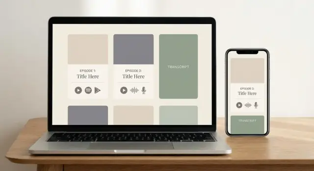 Как создать сайт подкаста: эпизоды, транскрипты и ссылки