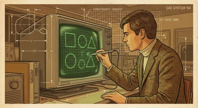 Ivan Sutherland и Sketchpad: истоки CAD, UI и интерфейсов