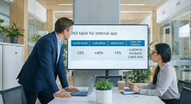 ROI внутреннего приложения: как посчитать окупаемость заранее