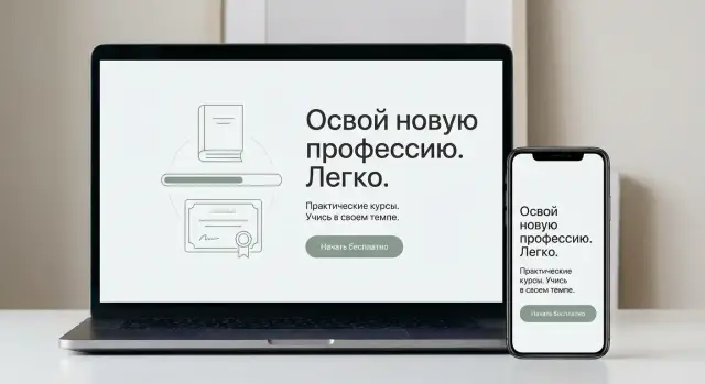 Как создать сайт для лендинга обучающего продукта