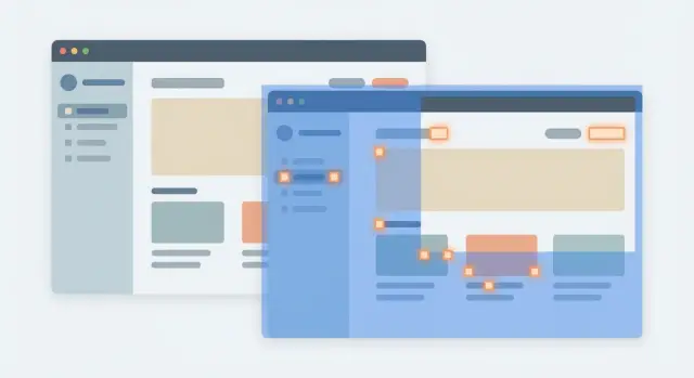 Визуальные регрессионные тесты UI: 10-20 ключевых страниц