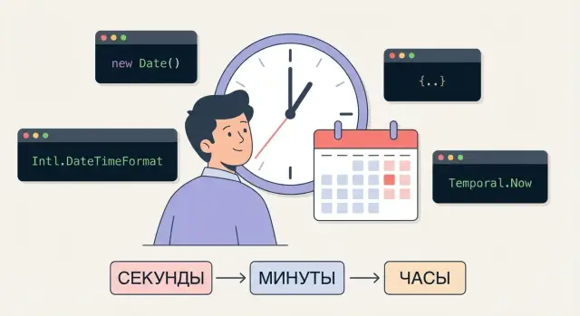 Проблемы форматирования и конвертации времени в JavaScript
