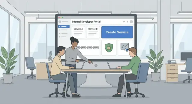 Как создать веб‑приложение для внутренней платформы разработчиков