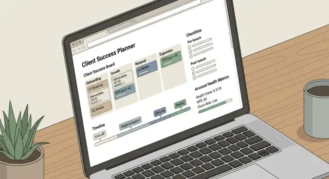 Как создать веб‑приложение для планов успеха клиентов