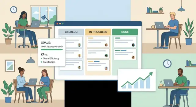 Как создать веб‑приложение для удалённых команд: задачи, цели, KPI