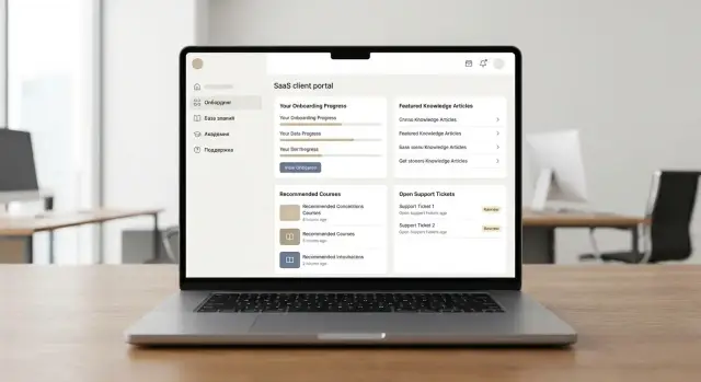 Как сделать сайт для SaaS‑портала обучения и поддержки клиентов