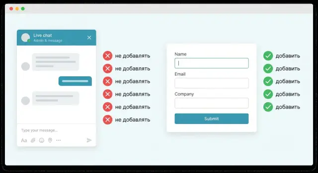 Live‑чат и сбор лидов: что добавить, а что исключить