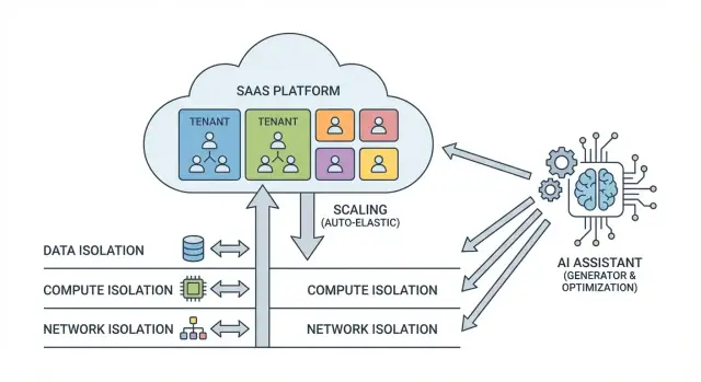 Паттерны мультиарендного SaaS и роль ИИ в архитектуре