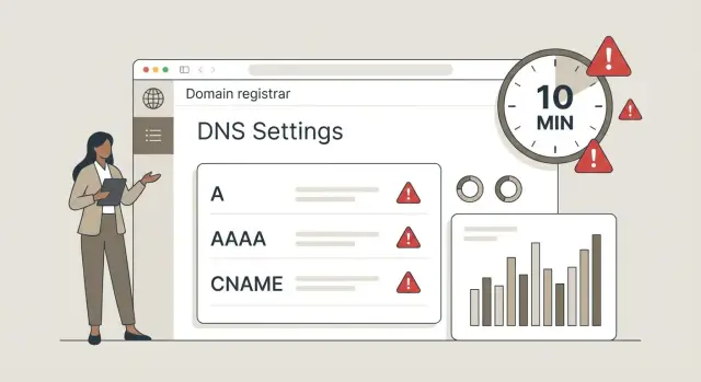 Ошибки DNS при подключении домена: диагностика за 10 минут