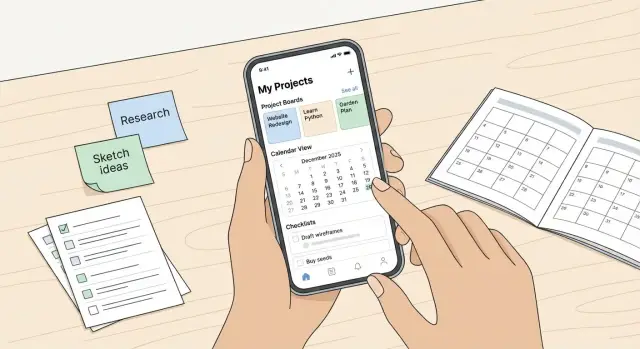 Как создать мобильное приложение для личных проектов