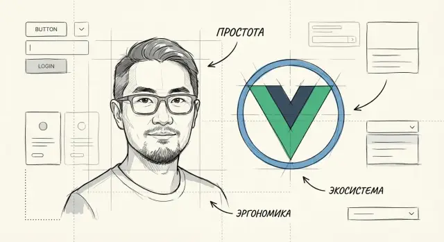 Evan You и Vue.js: доступность, эргономика и рост экосистемы