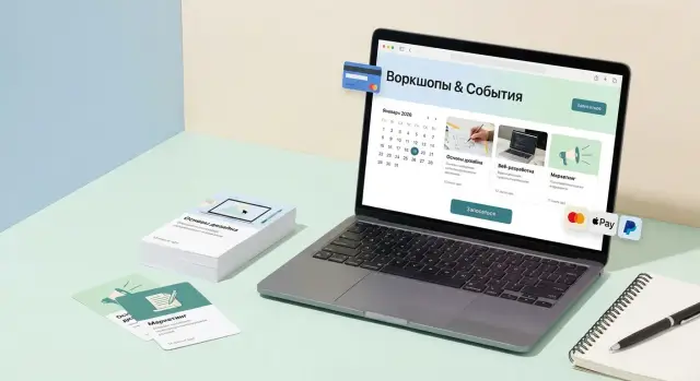 Как создать сайт для серии онлайн‑воркшопов: пошагово