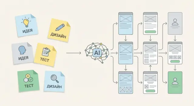 Как ИИ превращает идеи в экраны, логику и потоки