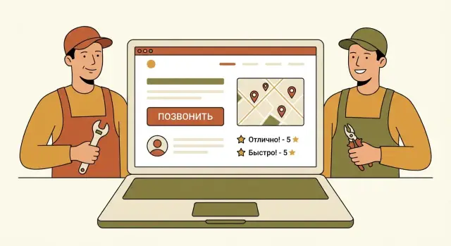 Как создать сайт для сантехника или электрика: план