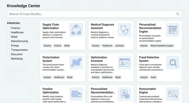 Как создать сайт‑центр знаний по кейсам ИИ: пошагово
