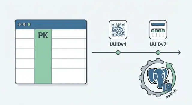 UUIDv7 как первичный ключ: поддержка в PostgreSQL 18